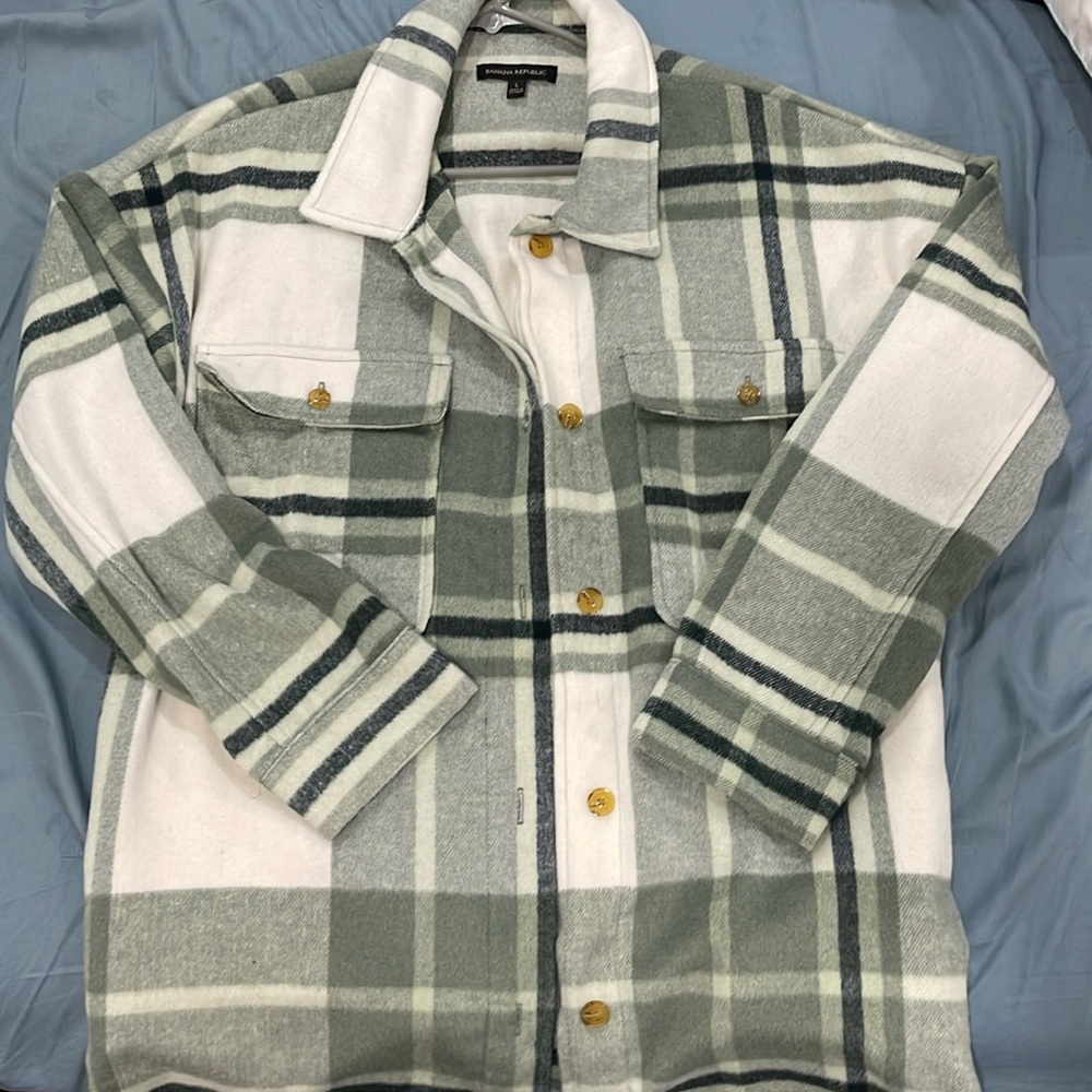 Plaid flannel jacket